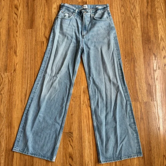 Citizens of Humanity Blue Denim Jeans Paloma Baggy Wide Leg High Rise 26 - Picture 3 of 16